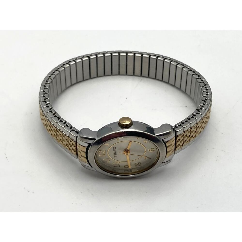 Timex Cavatina Petite Women's Watch 18mm - New Battery - Expandable Band - Picture 7 of 10